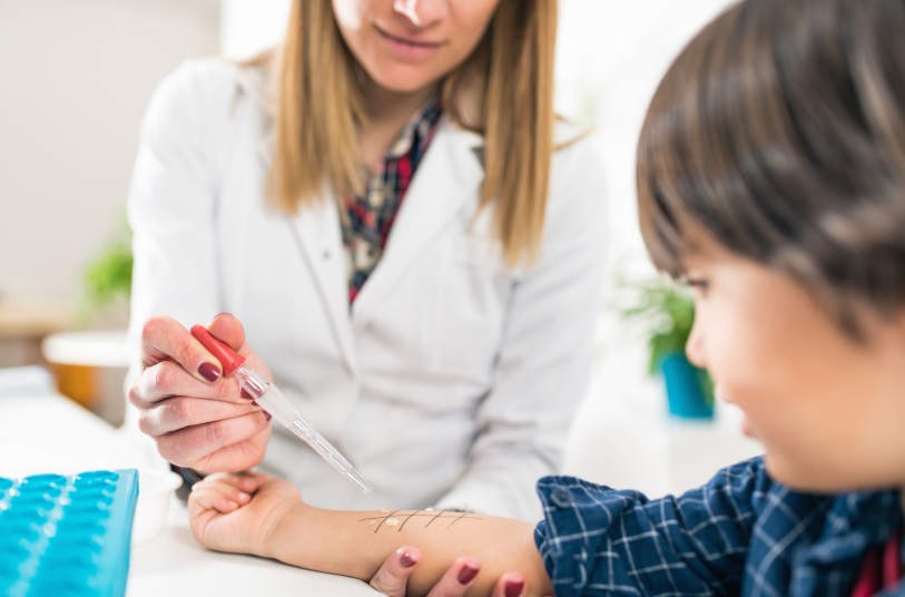 Allergen skin prick/skin test