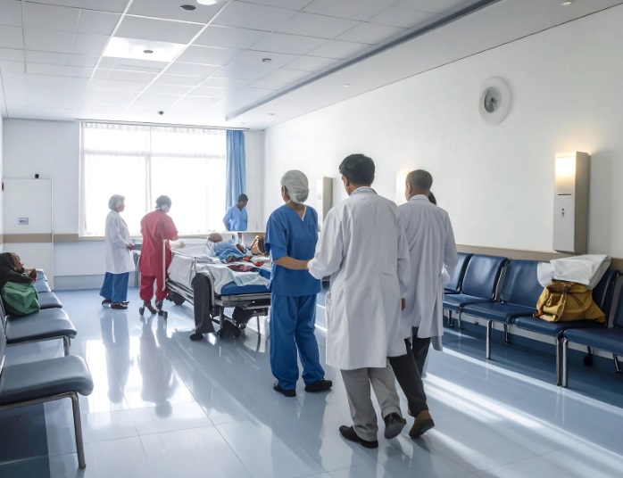 门诊即时处理, 发烧咳嗽治疗, 医疗诊室环境, 症状评估